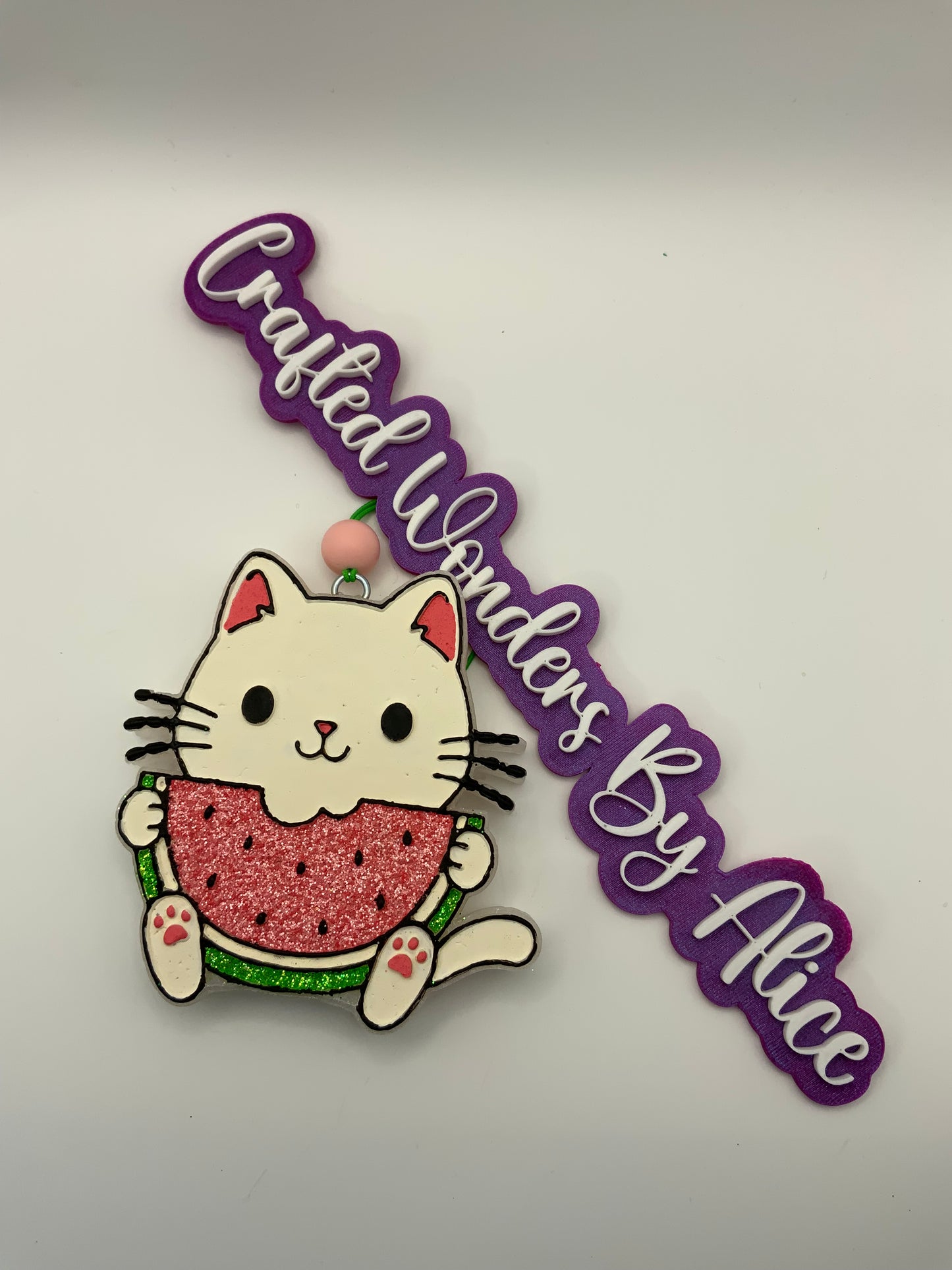 MTO {Kitten Eating Watermelon } Freshie