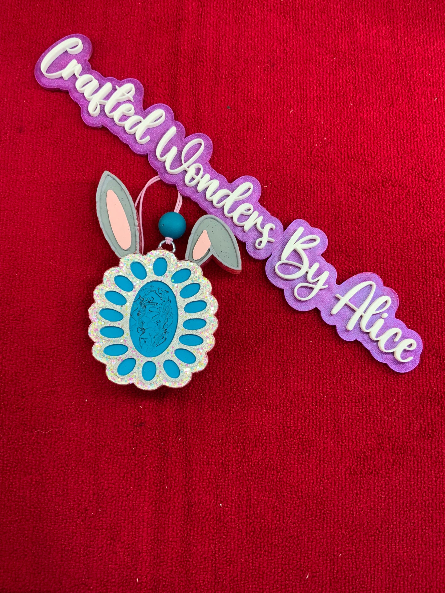 MTO {Concho With Bunny Ears} Freshie