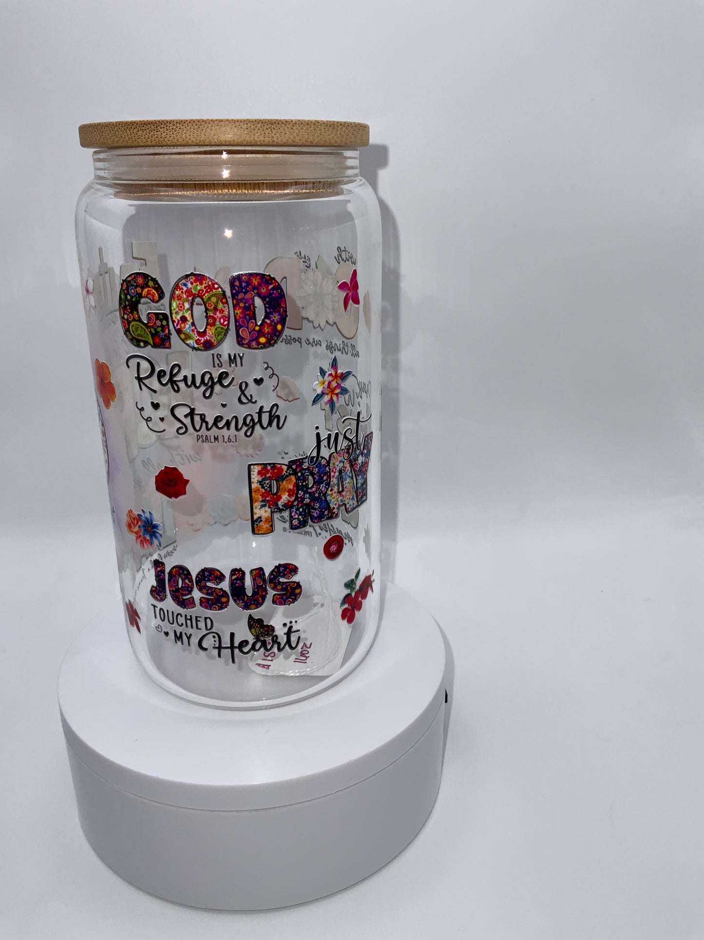 RTS {Trust In The Lord} 16 oz Glass Cup