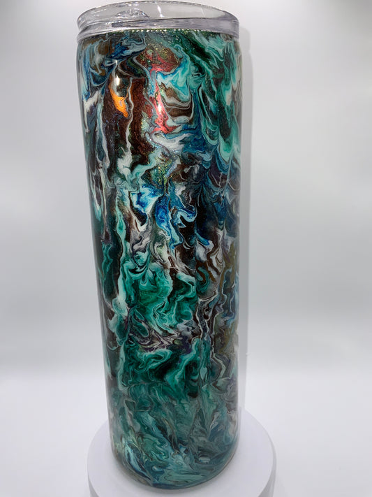 RTS {Green,Blue Mica Drag} 30 oz Skinny