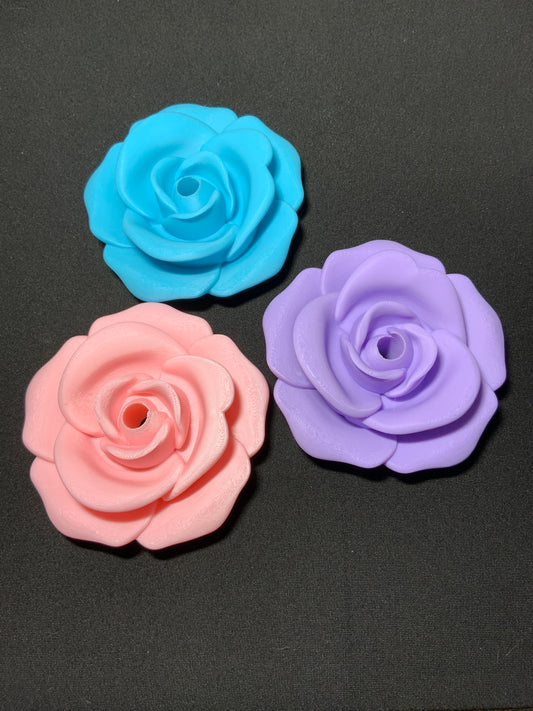 RTS {Large Rose} Straw Topper