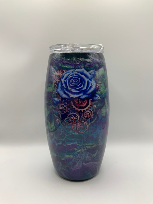 RTS Mica {Purple/Teal Rose} 30 oz