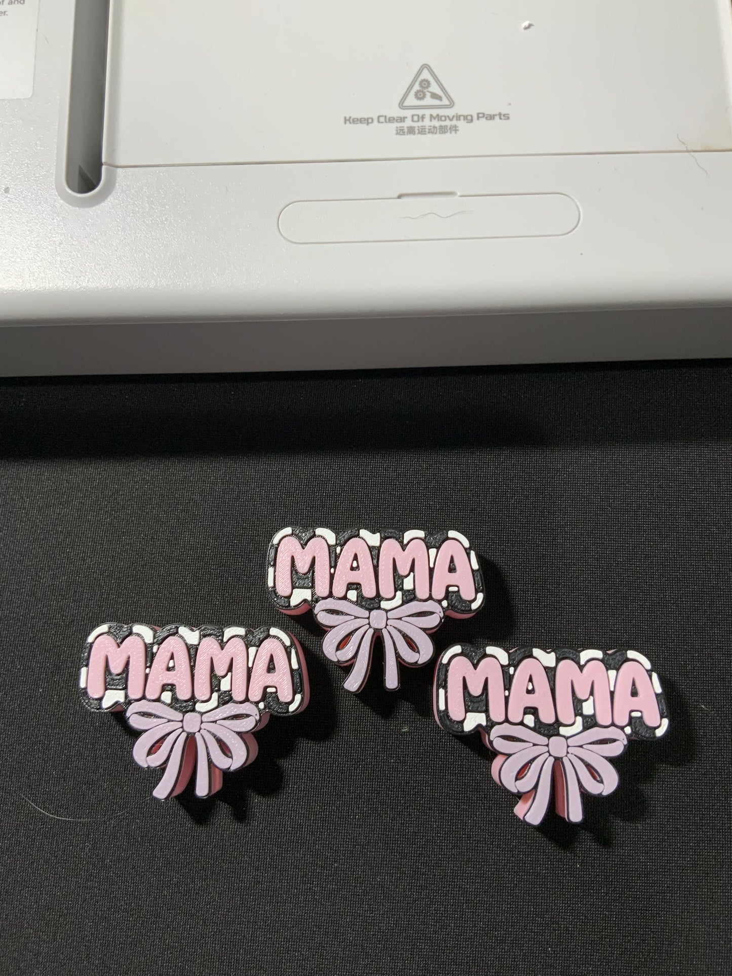 RTS {Mama With Bow} Straw Topper