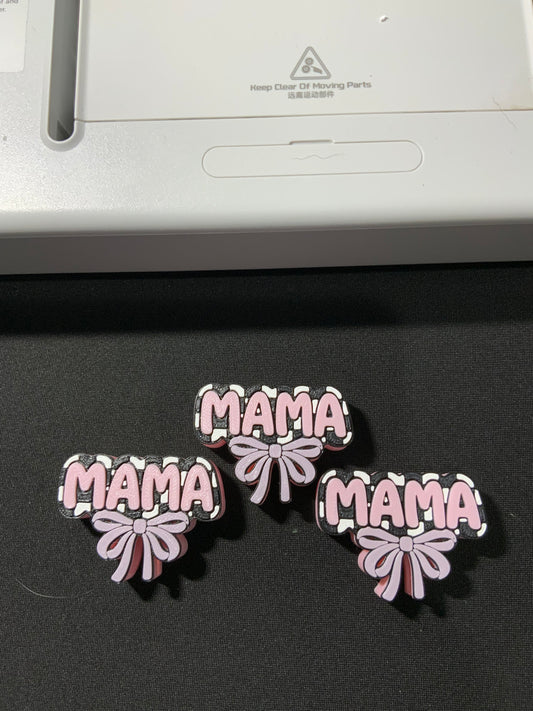 RTS {Mama With Bow} Straw Topper