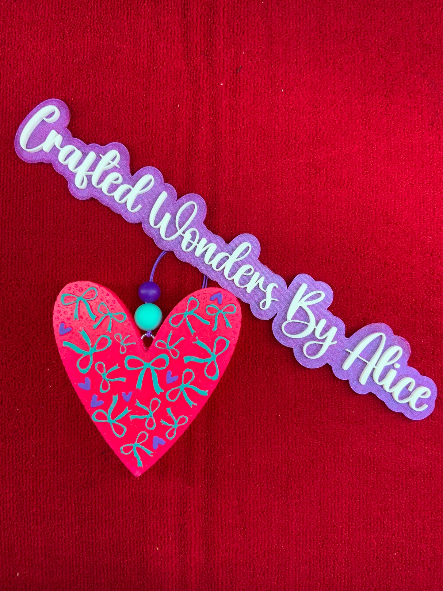 MTO {Heart With Bows Inside} Freshie