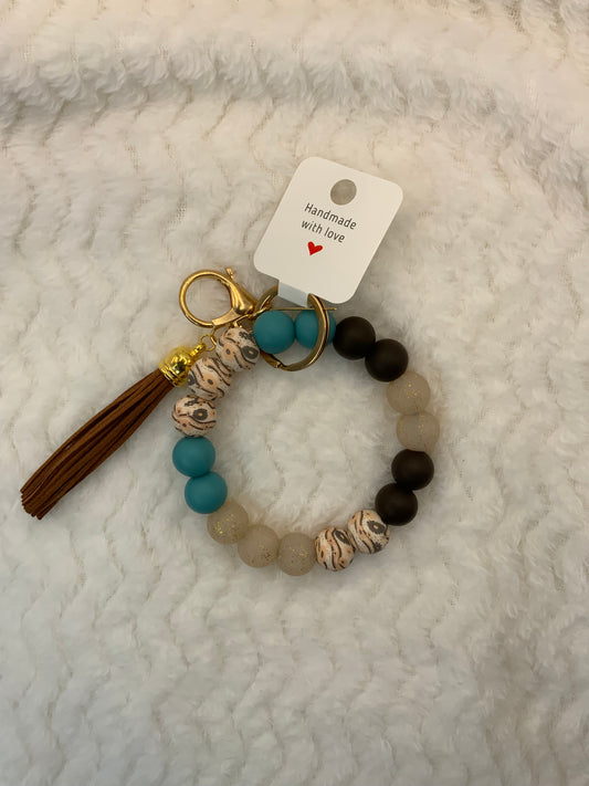 RTS {Neutral Floral Wristlet}