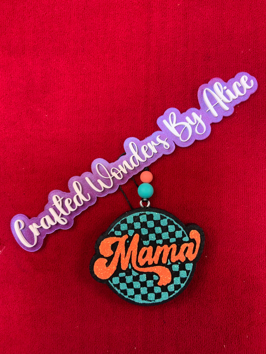 MTO {Checkered Mama Round} Freshie