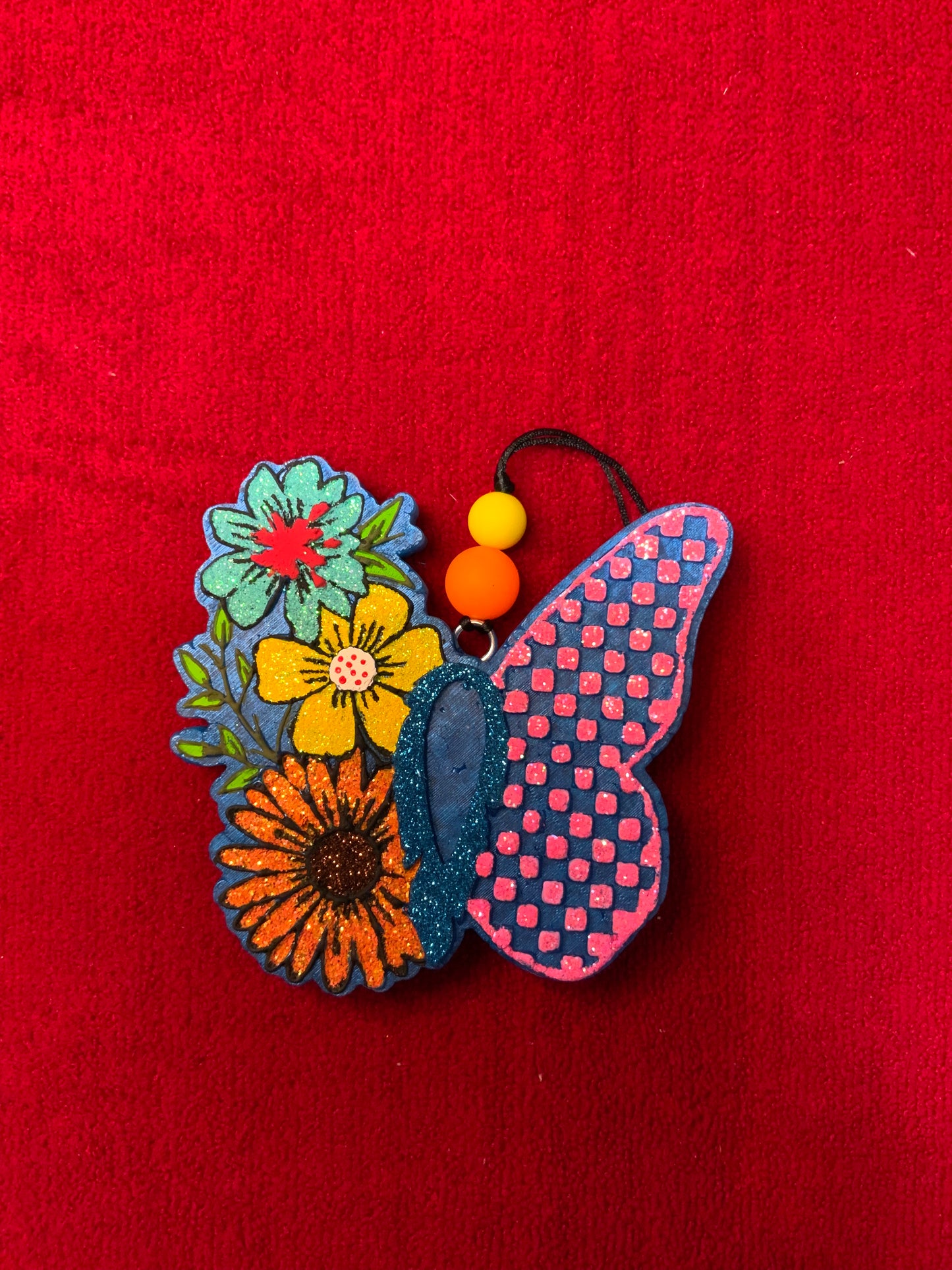 MTO {Butterfly With Flowers} Freshie