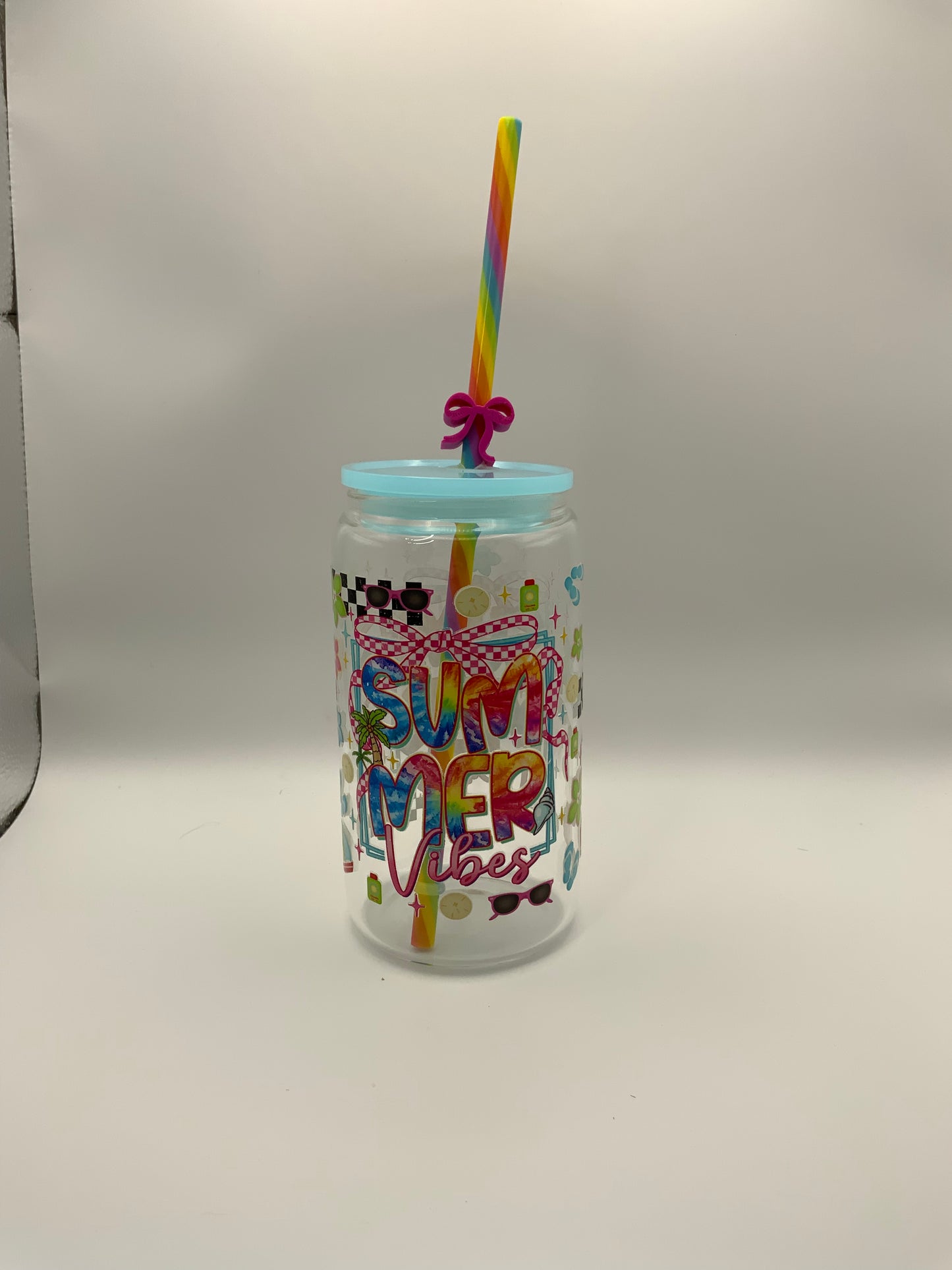 RTS Glass Can {Summer Vibes} 16 oz