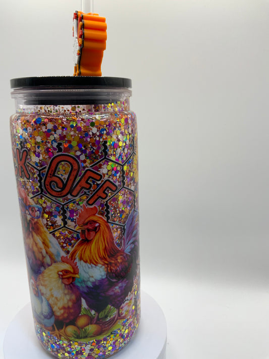 RTS {Cluck Around And Find Out Snow Globe Cup} 20 oz