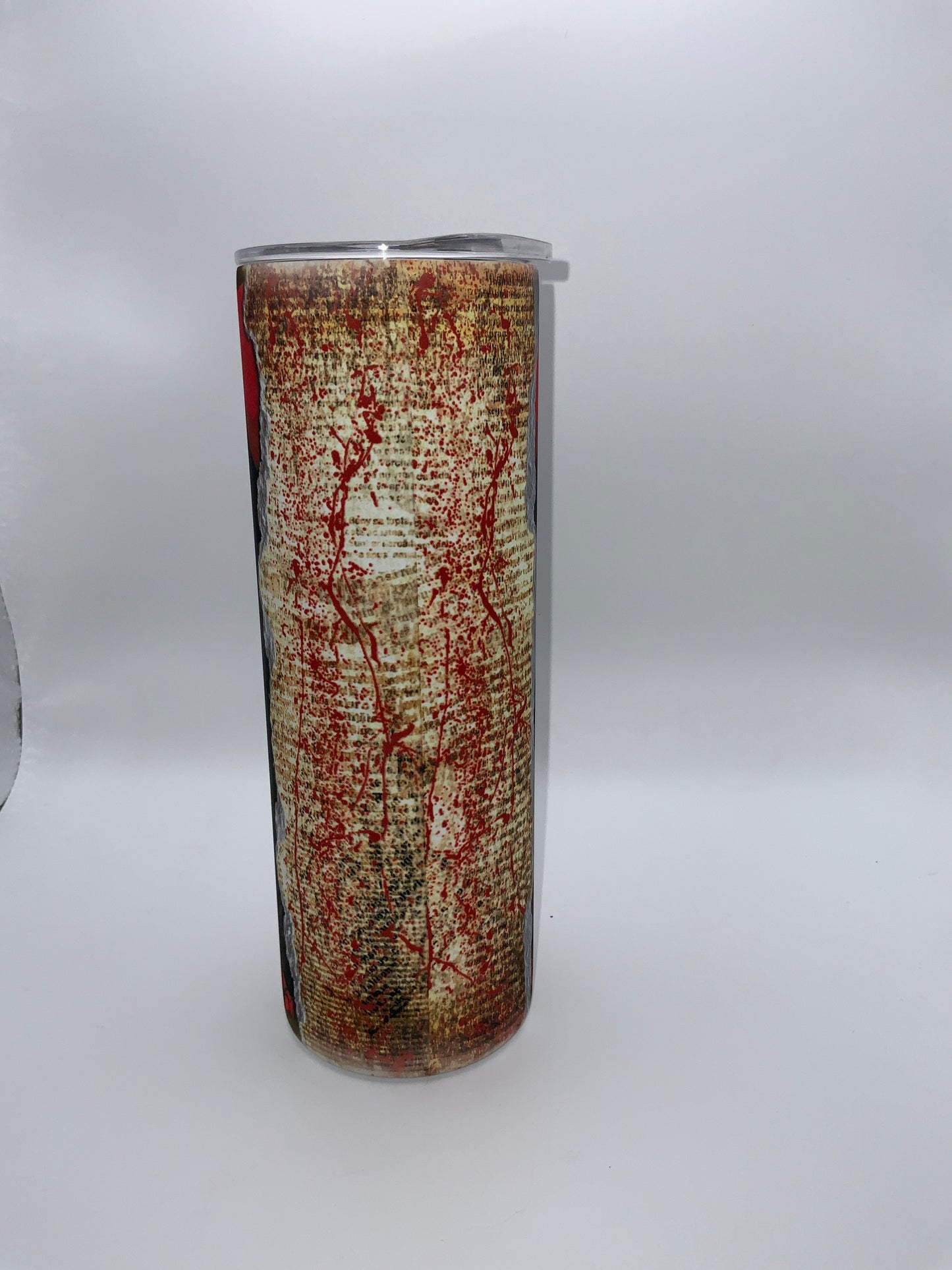 RTS {Jeepers Creepers} 20oz Skinny Glows Red