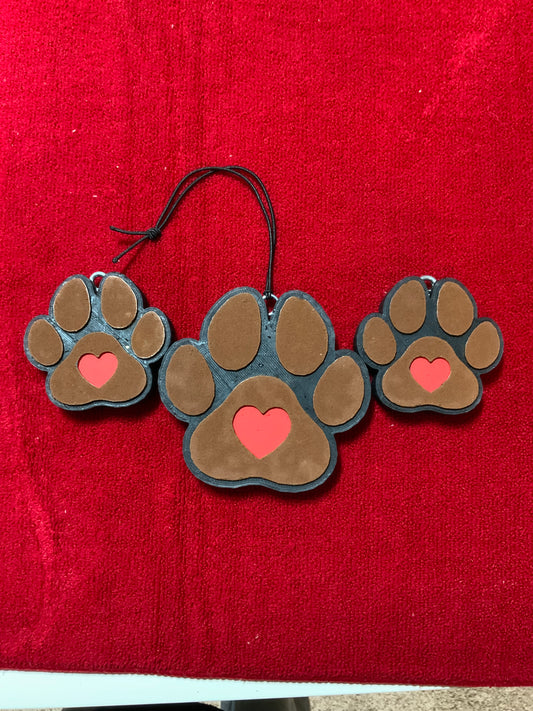 MTO {Dog Paw Vent Clip Set} Freshie