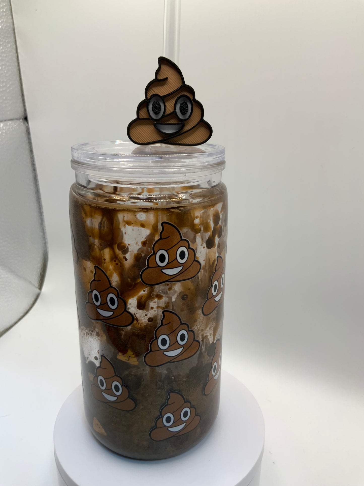 RTS {Poop Acrylic Lava Snow Globe Cup} 16 oz