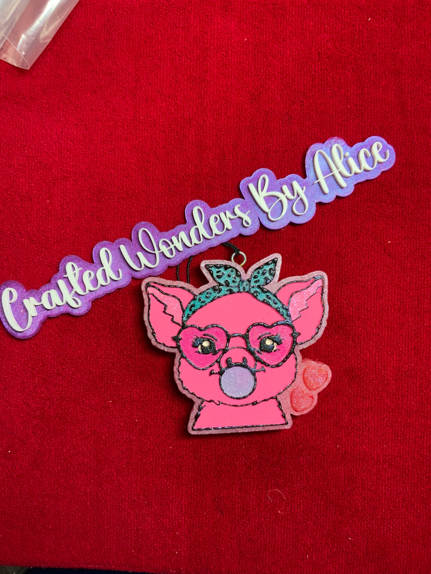 MTO {Pig Heart Glasses} Freshie