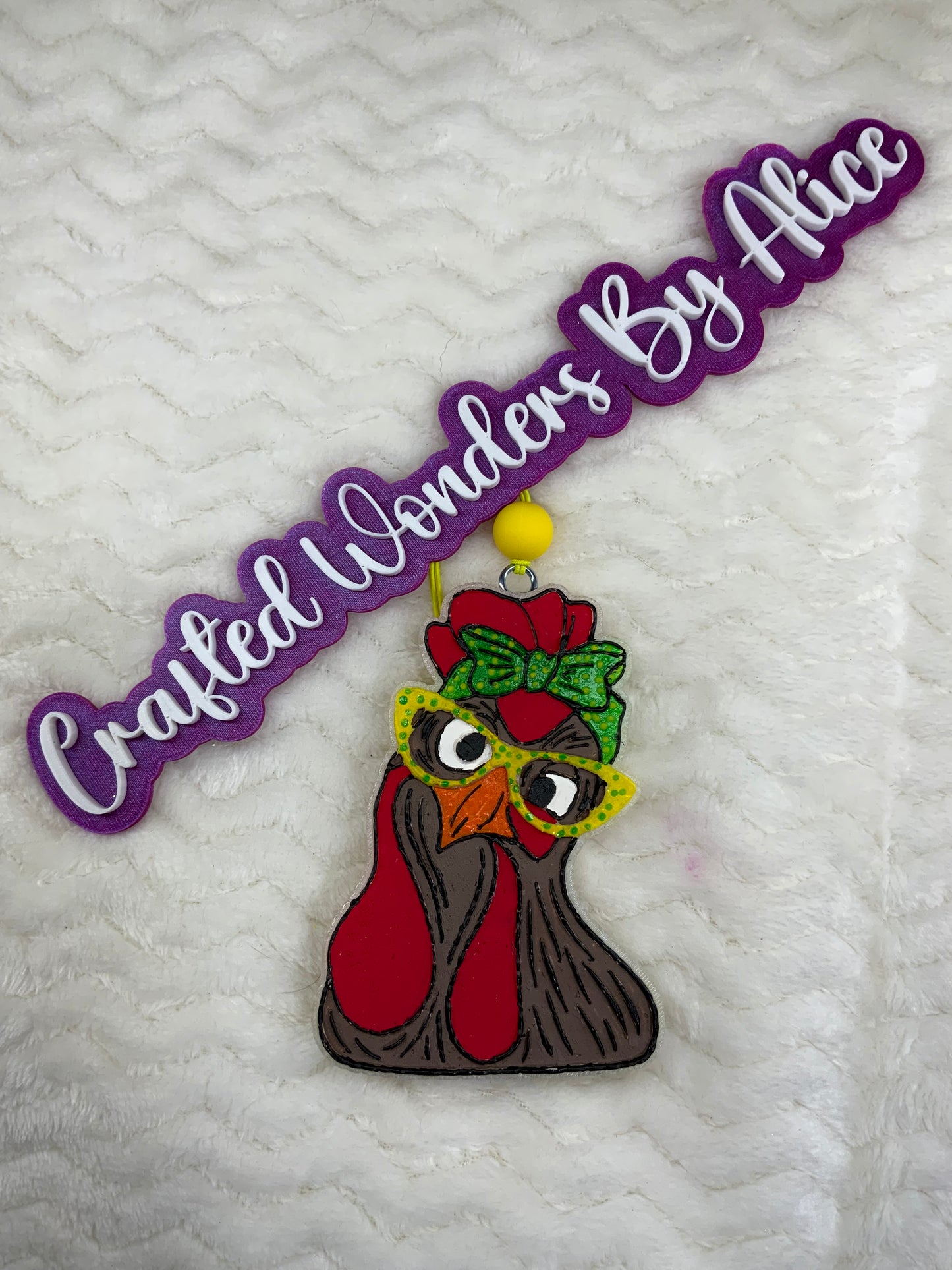 MTO {Chicken With Glasses} Freshie