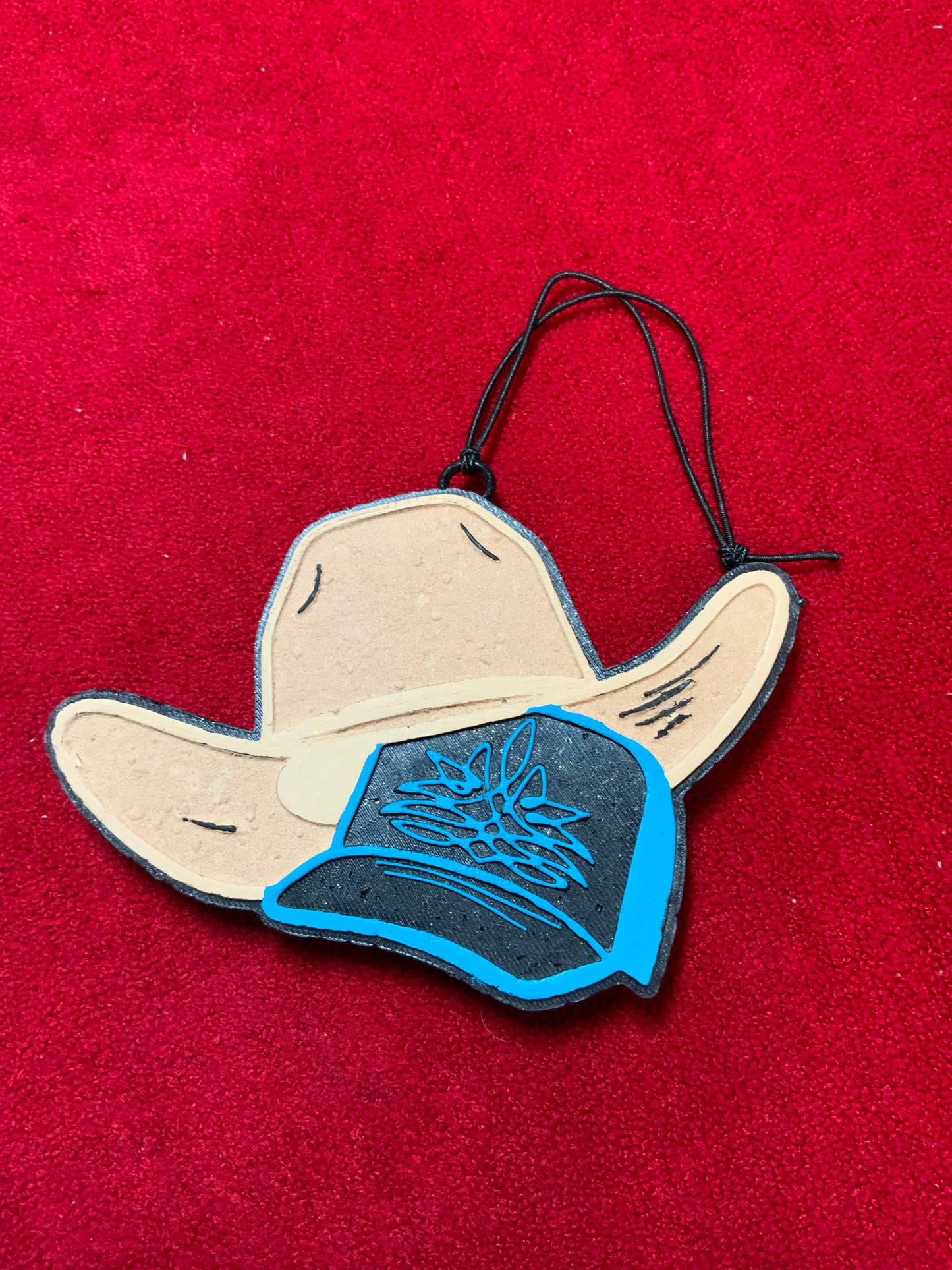 MTO {Cowboy Hat & Boot Stitched Cap} Freshie