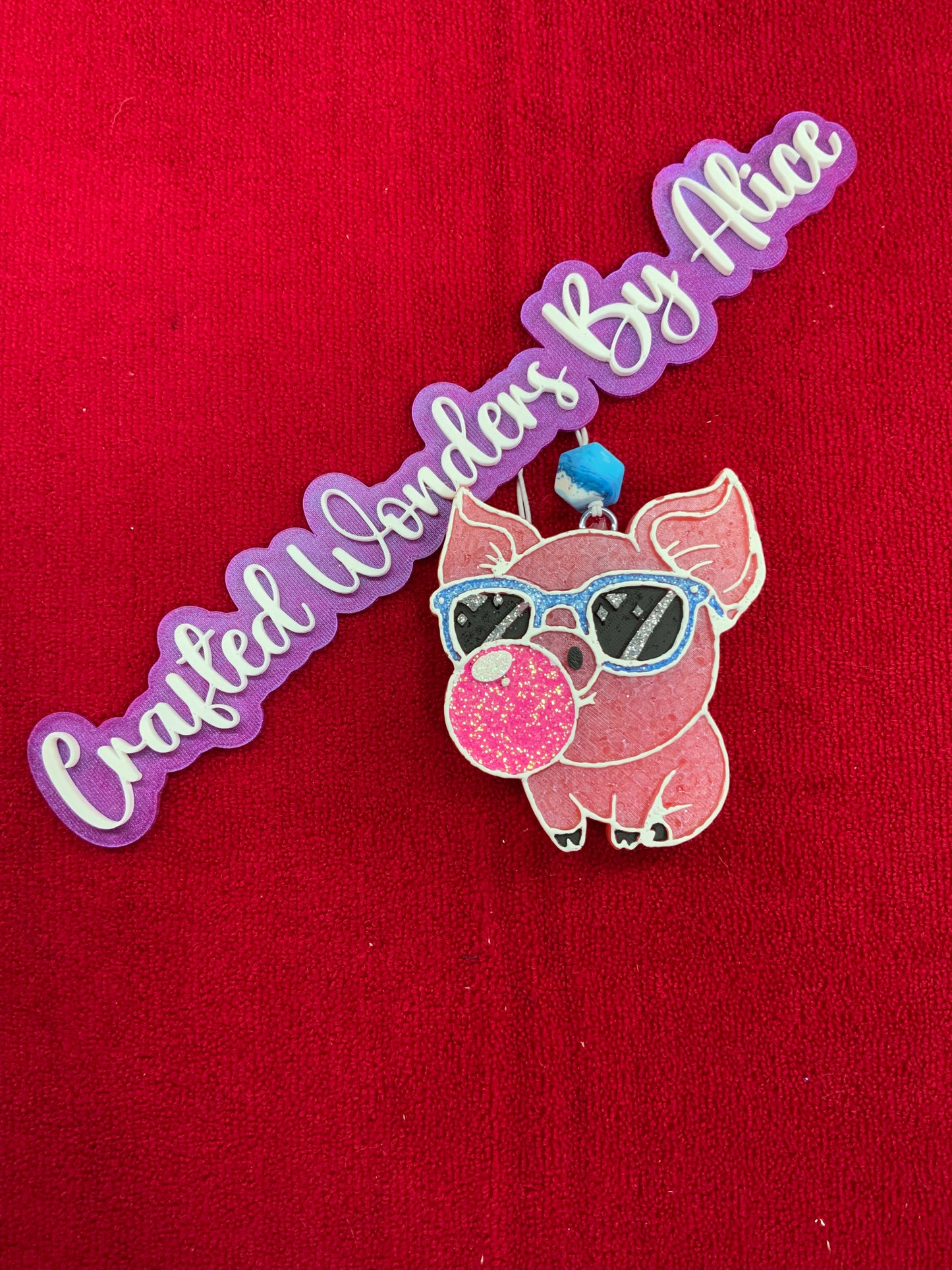 MTO {Pig Blowing Bubble} Freshie