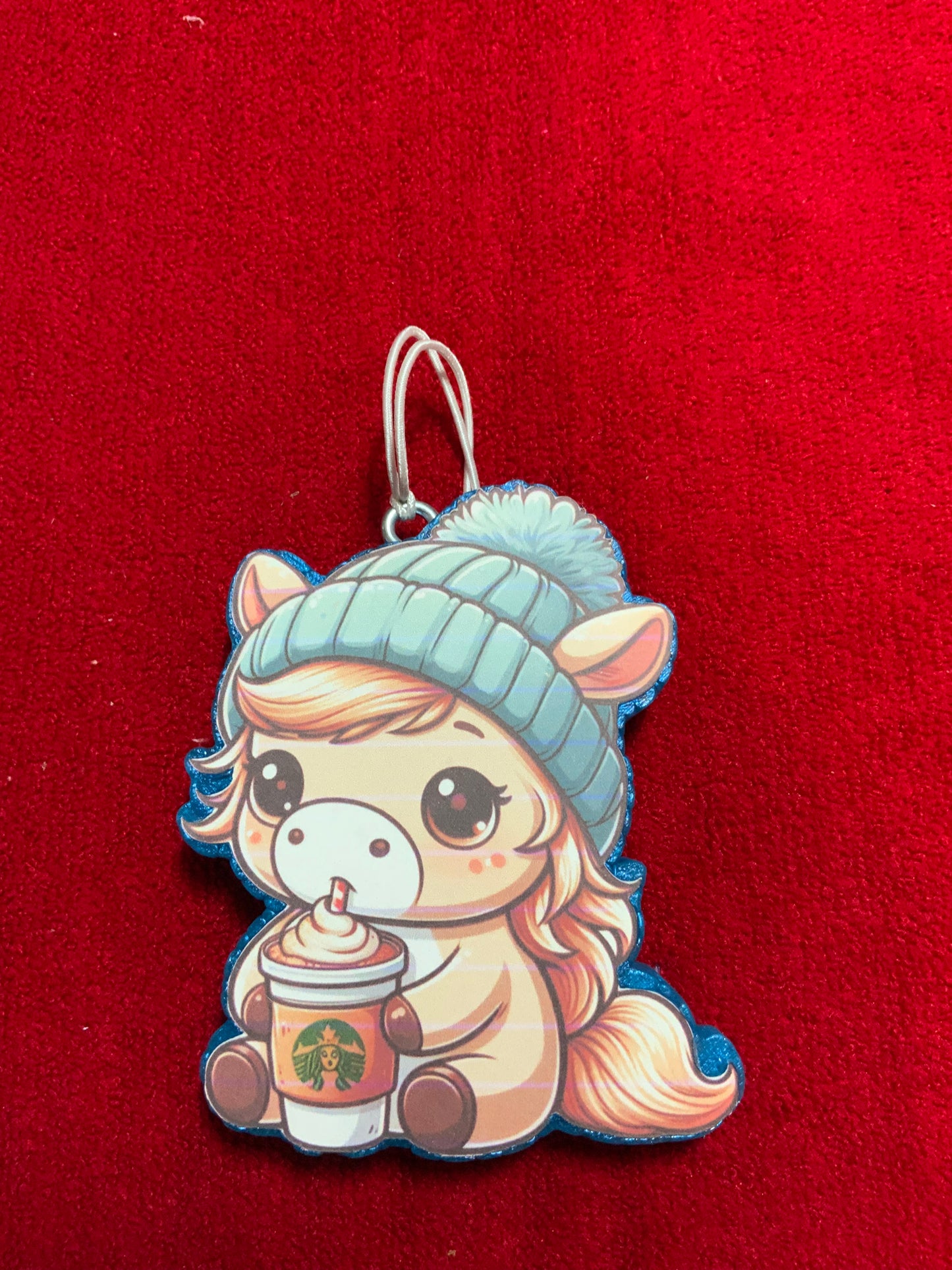 MTO {Baby Pony With Starbucks Drink} Freshie CS