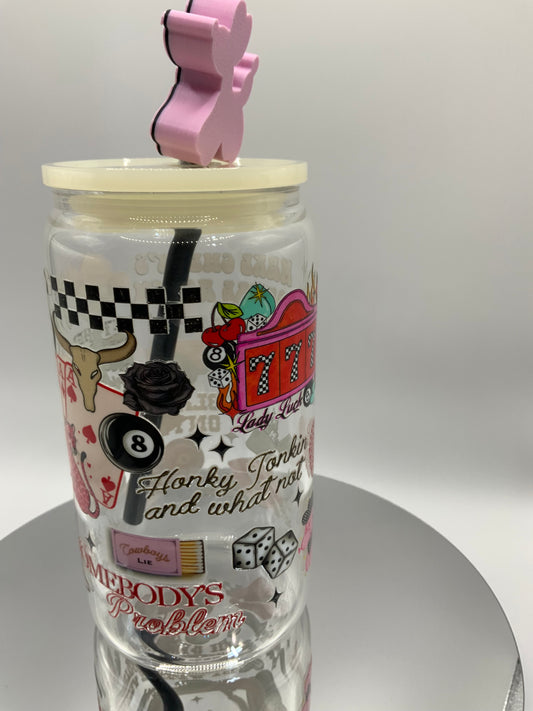 RTS {Make Chevy’s Square Again} 16 oz Glass Cup