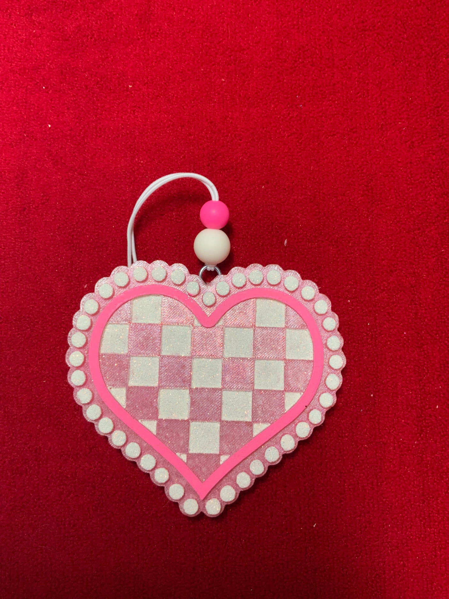 MTO {Checkered Heart} Freshie