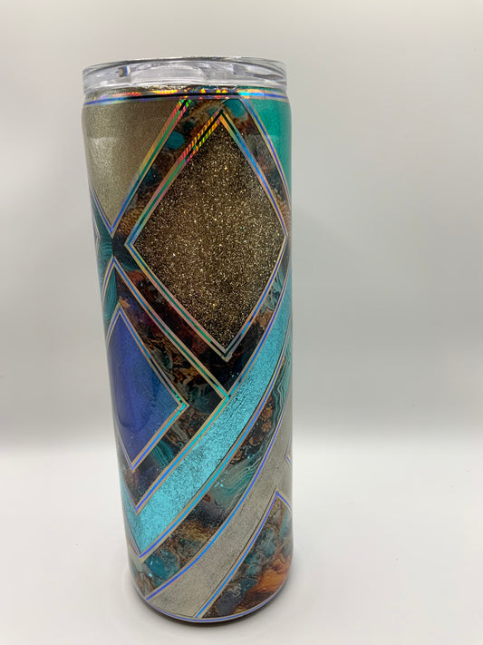 RTS {Blue Template} 20 oz Skinny