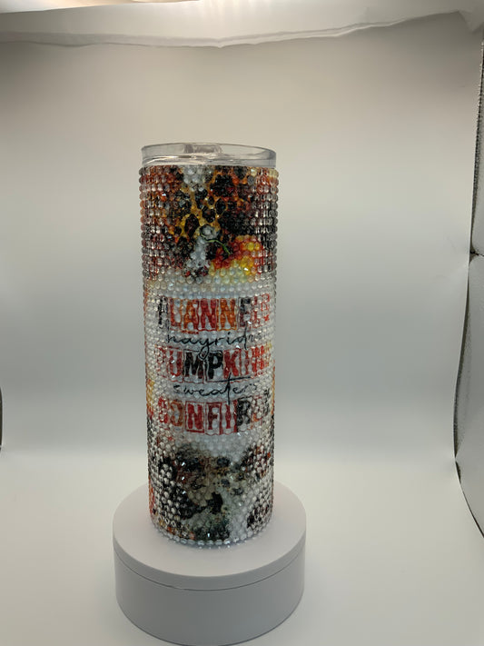 RTS {Flannel, Pumpkin, and Bonfire} 20 oz Rhinestone