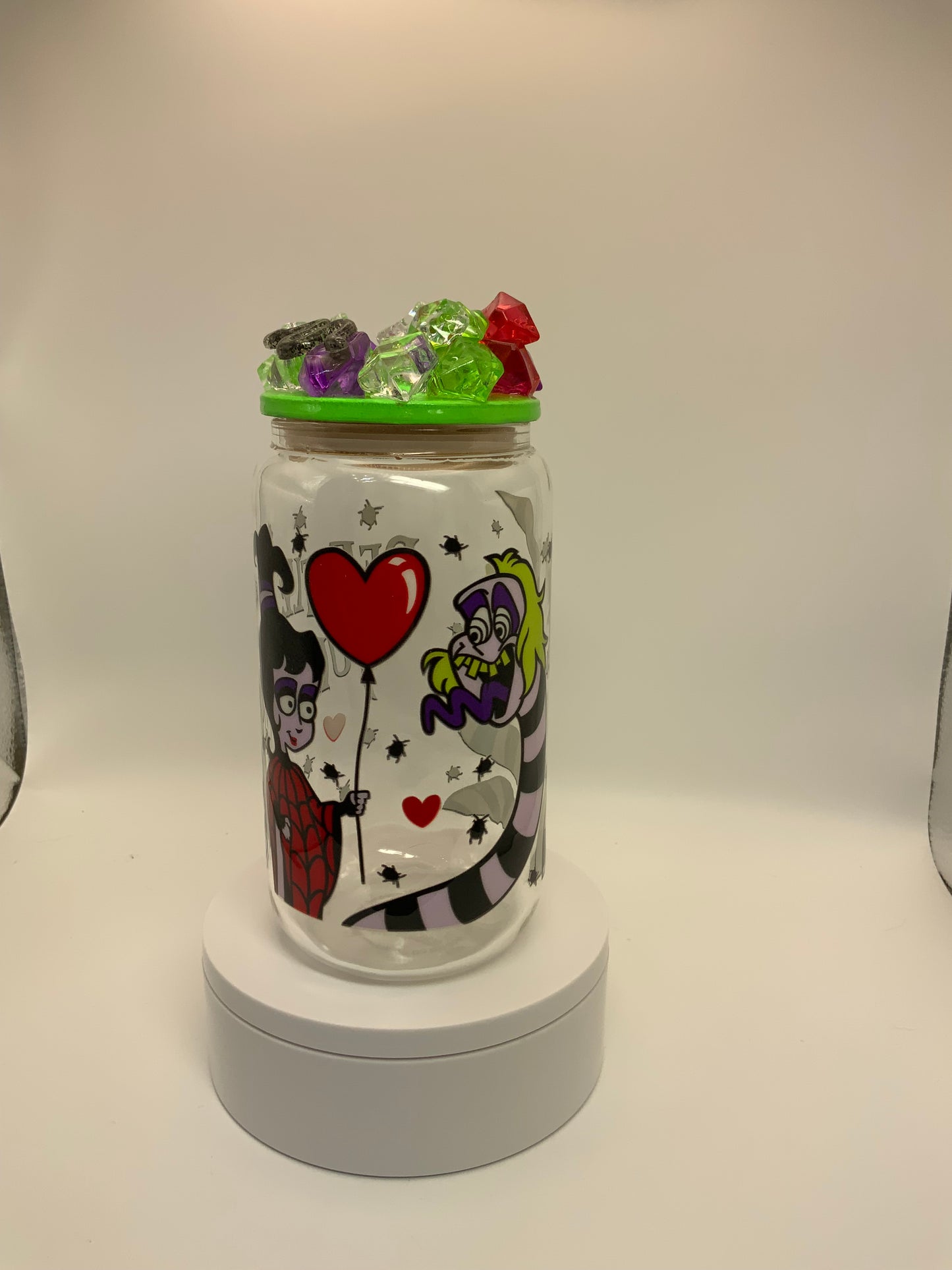 RTS {Beetle Juice} 16 oz Glass Cup