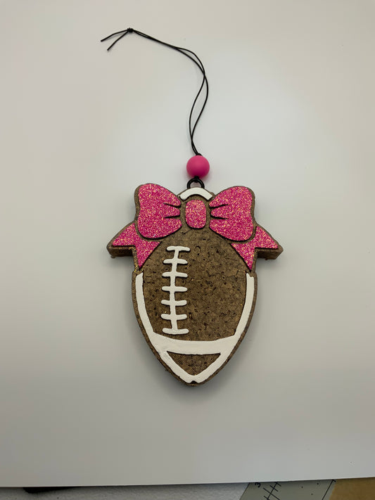 MTO {Football with Pink Bow} Freshie