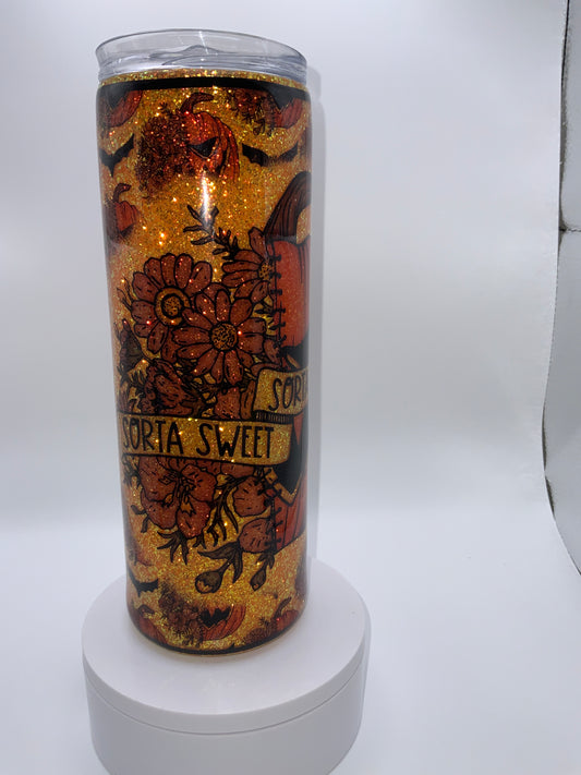RTS {Sorta Sweet Sorta Spooky} 20oz Skinny