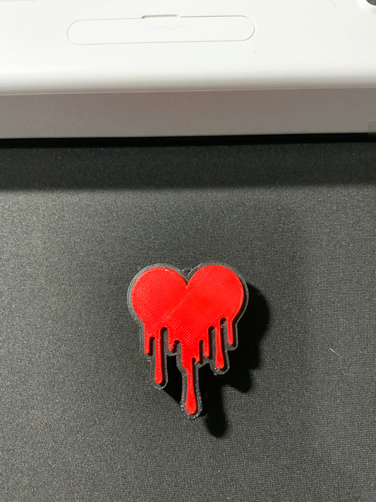 RTS {Drippy Heart} Straw Topper