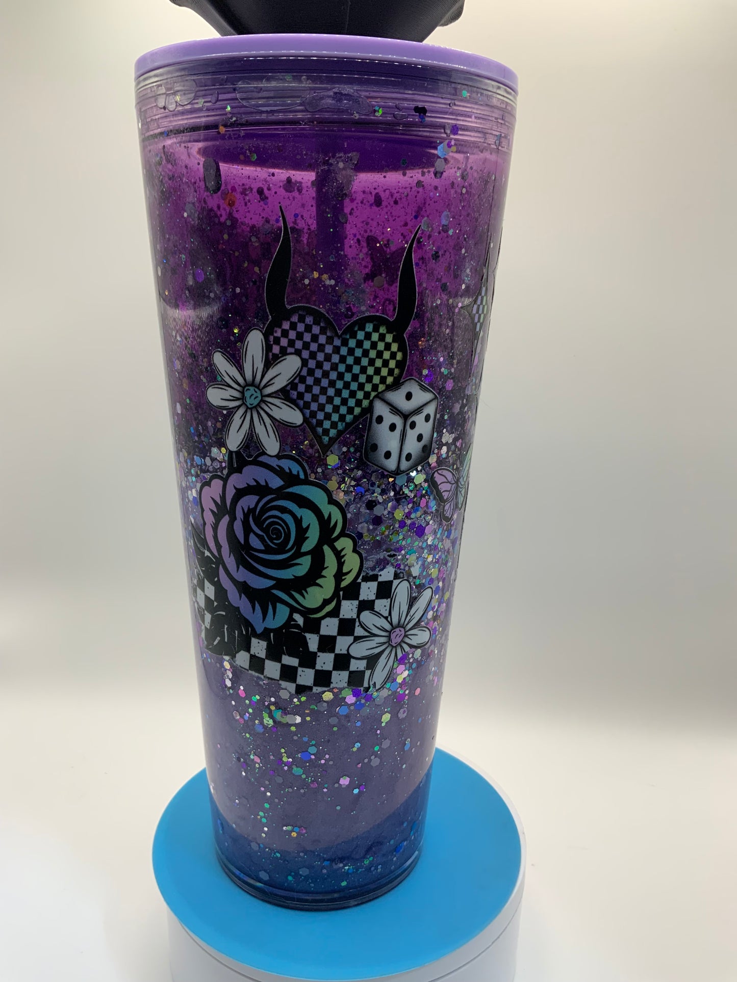 RTS {Hot Mess Momma} 24 oz Lava Snow Globe Cup