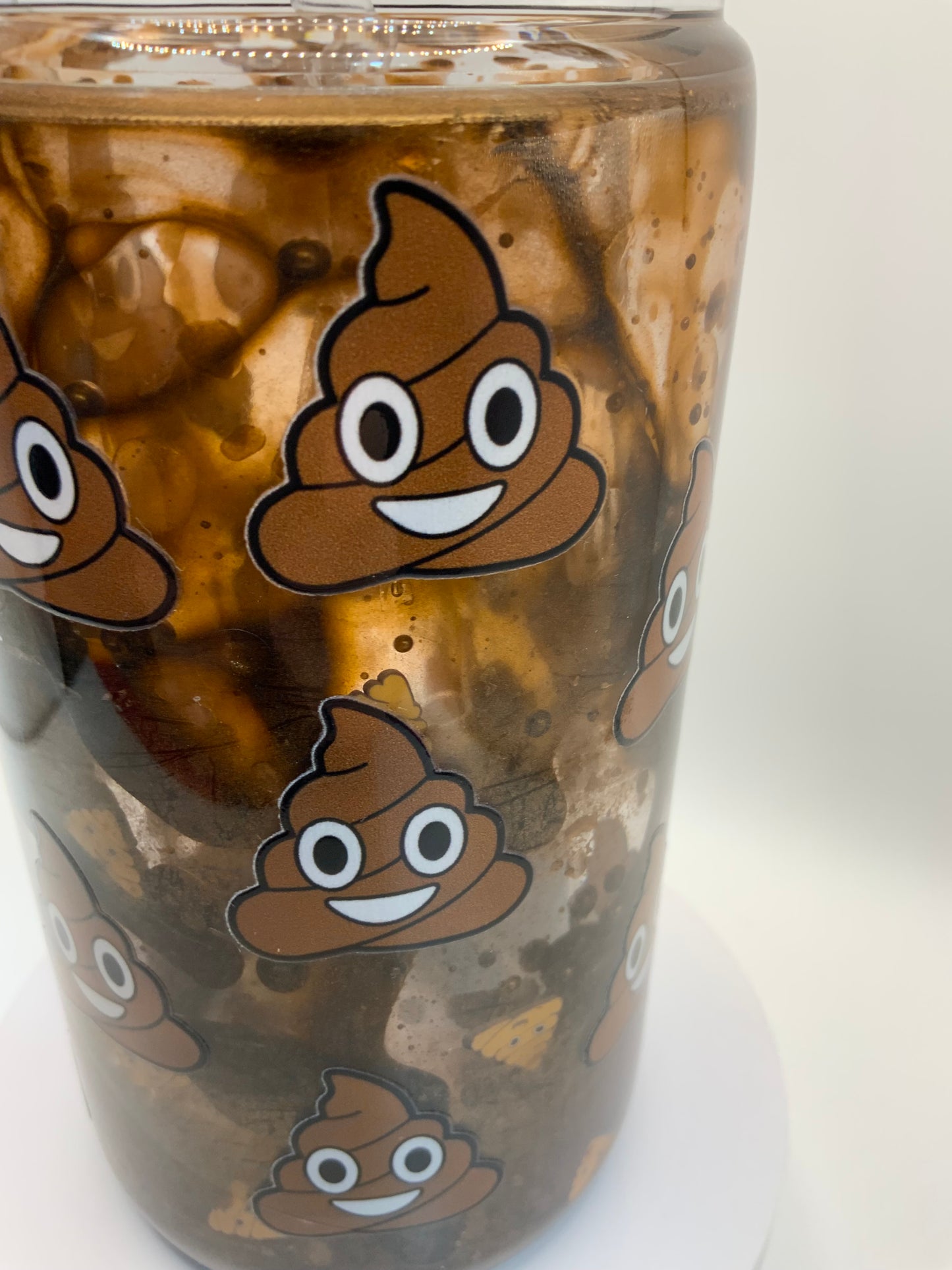 RTS {Poop Acrylic Lava Snow Globe Cup} 16 oz