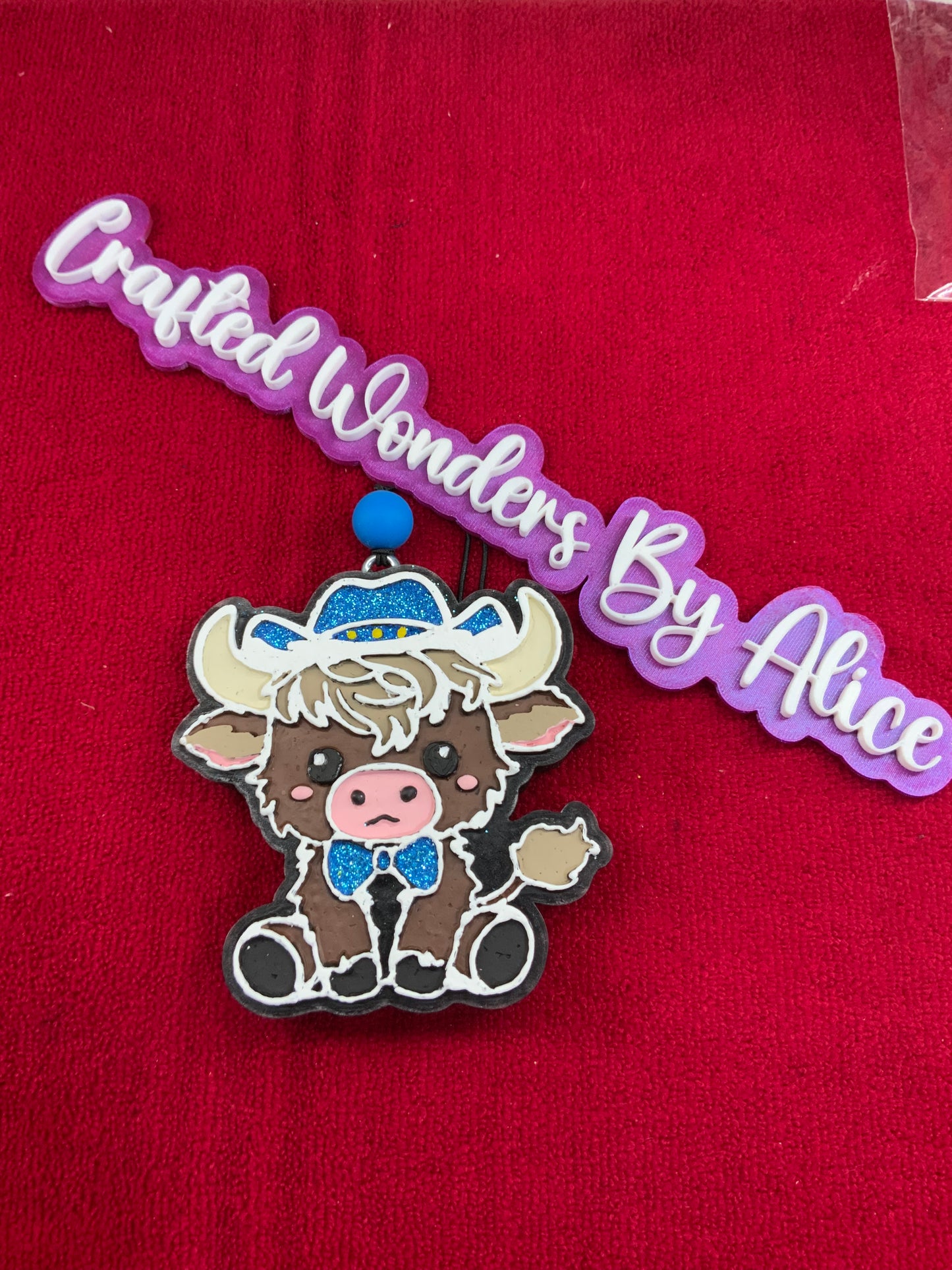 MTO {Highland With Cowboy Hat And A Bow} Freshie