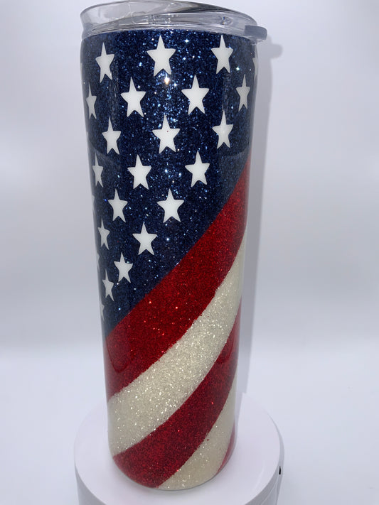 RTS {Flag } 20 oz Skinny