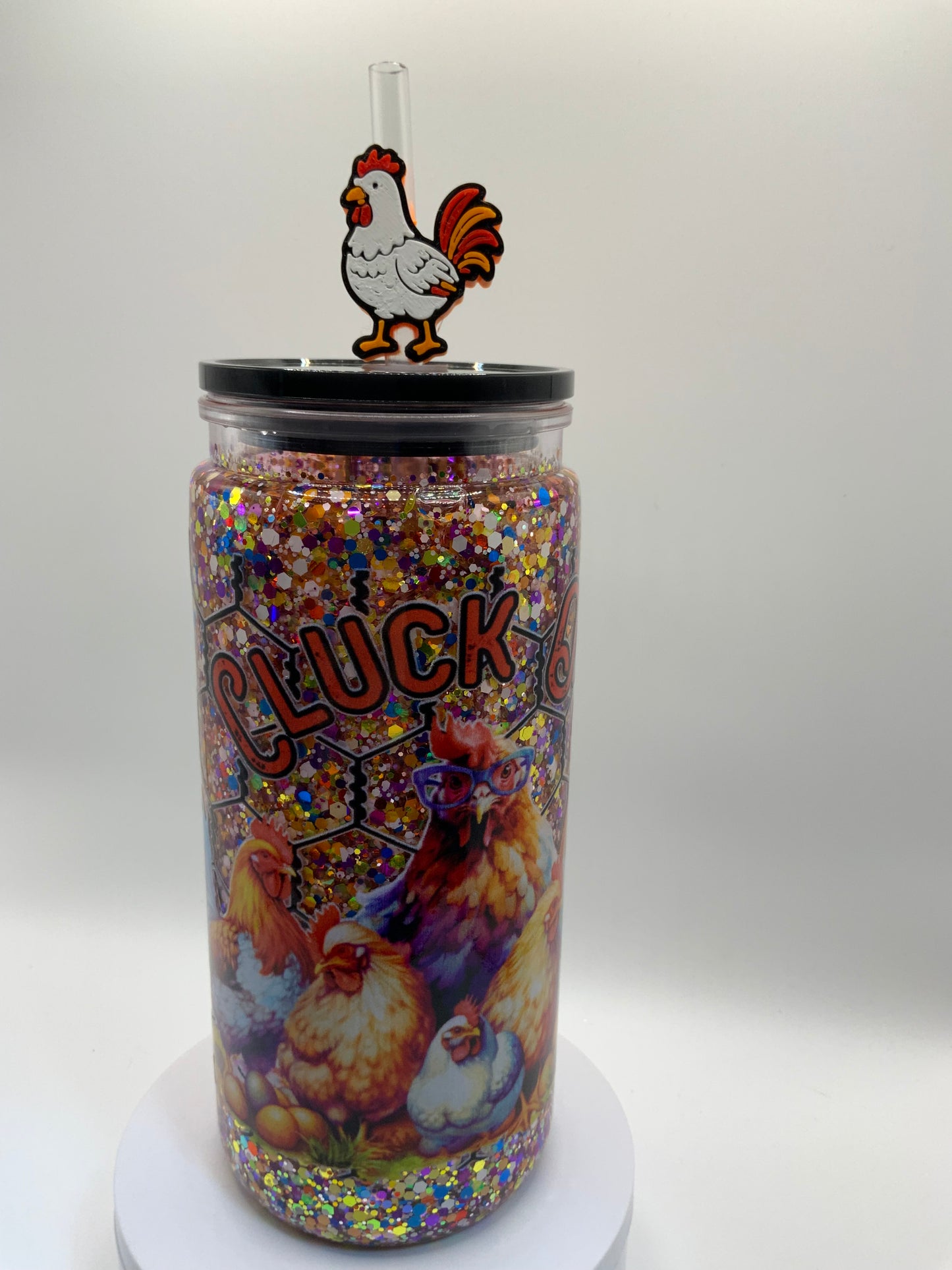RTS {Cluck Around And Find Out Snow Globe Cup} 20 oz