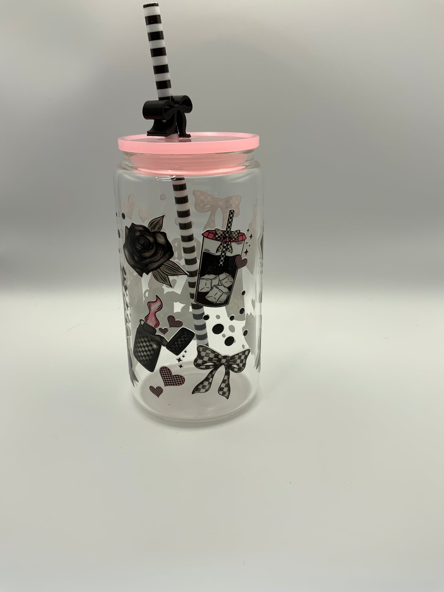 RTS Glass Can {Made Of Fire And Ice} 16 oz