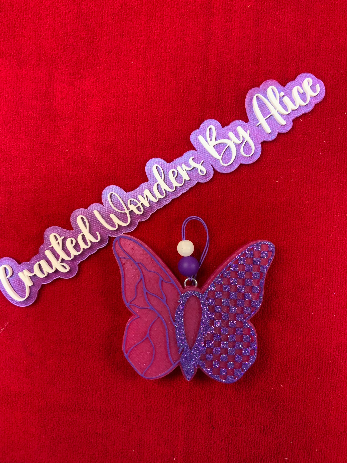 MTO {Checkered/Turquios Butterfly} Freshie
