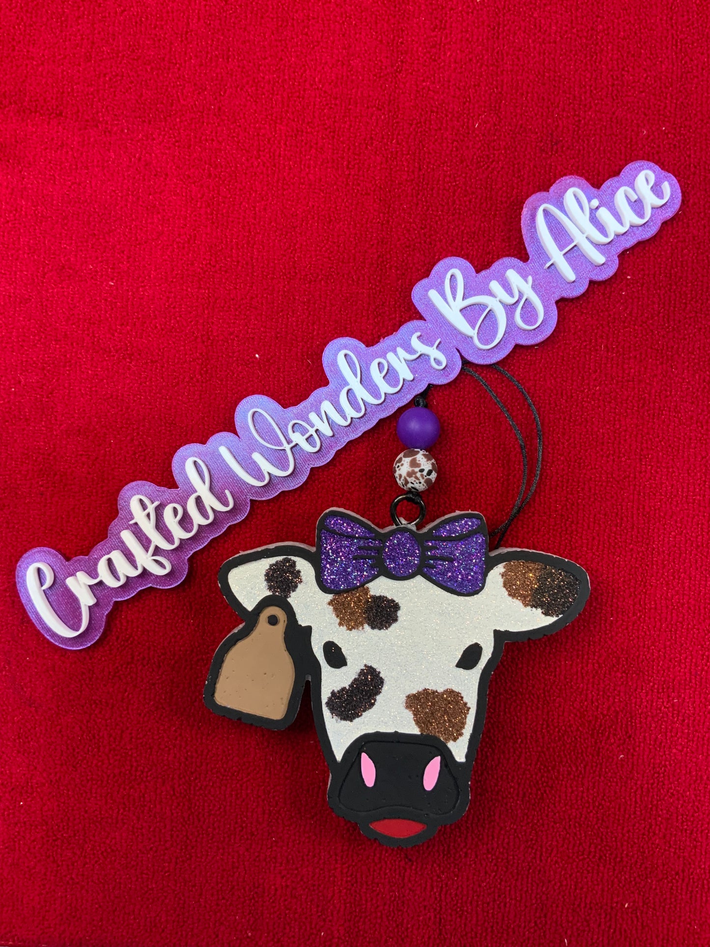 MTO {Cow with Bow} Freshie