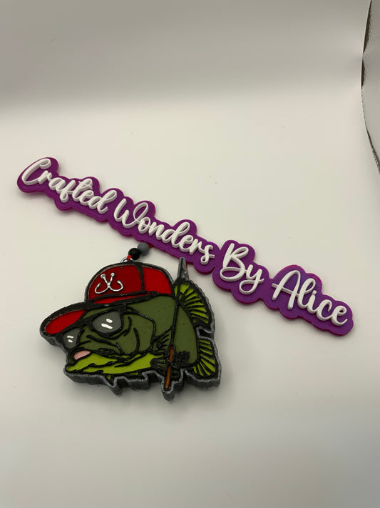 MTO {Fish With Hat And Fishing Pole} Freshie
