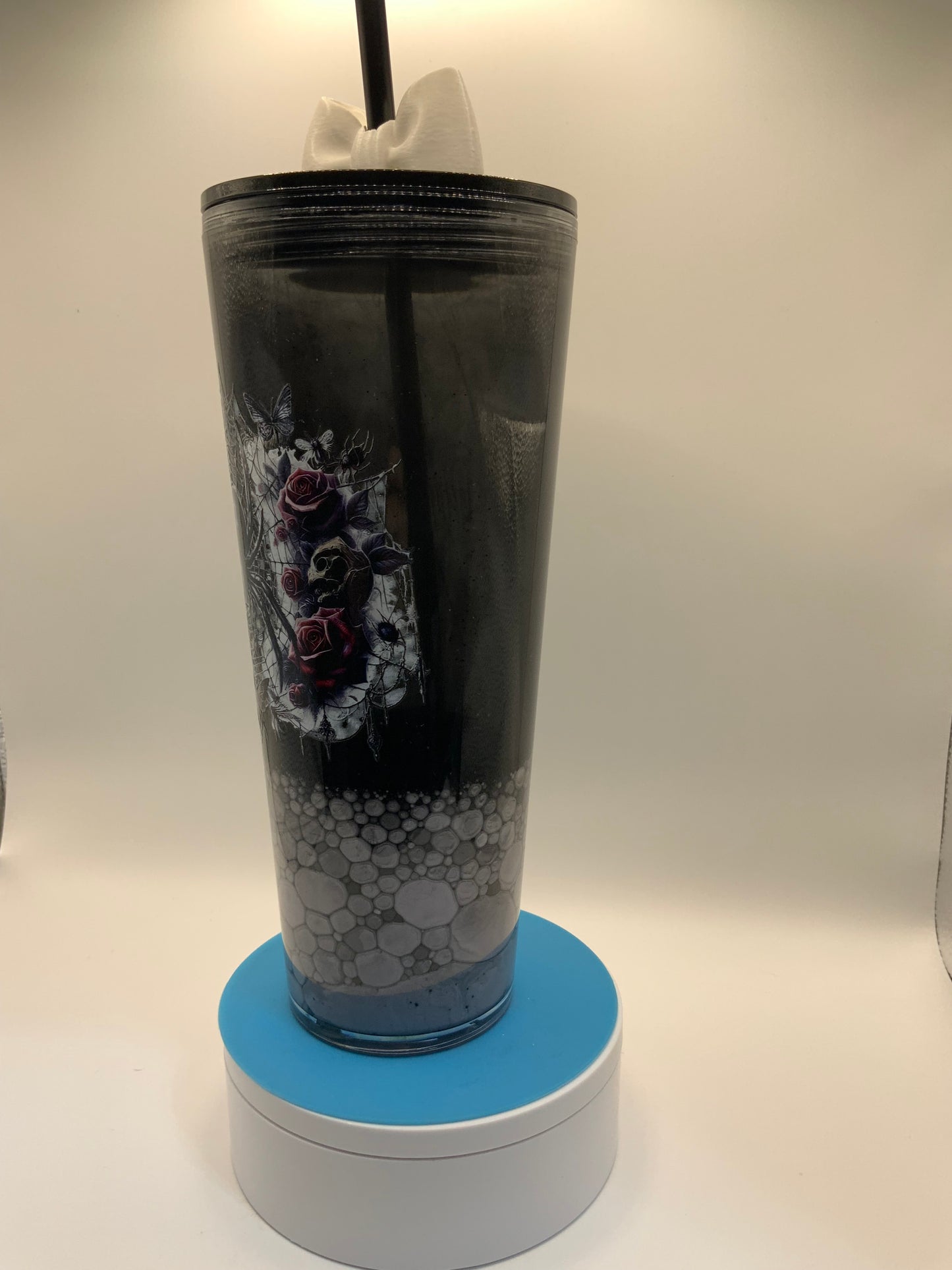 RTS {Black widow} 24 oz Pebble Lava Cup