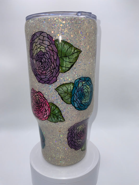 RTS {Flower Cup} 32 oz Curve