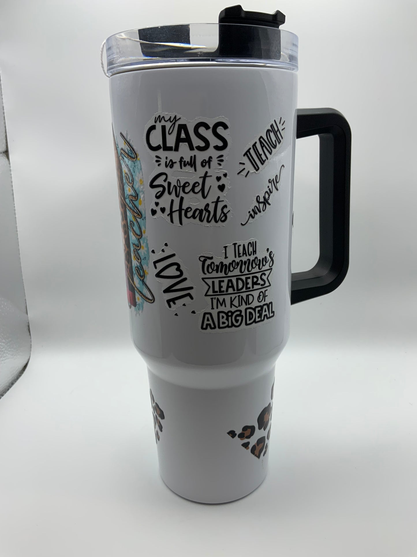 RTS {Teacher Black Handle} 40 oz