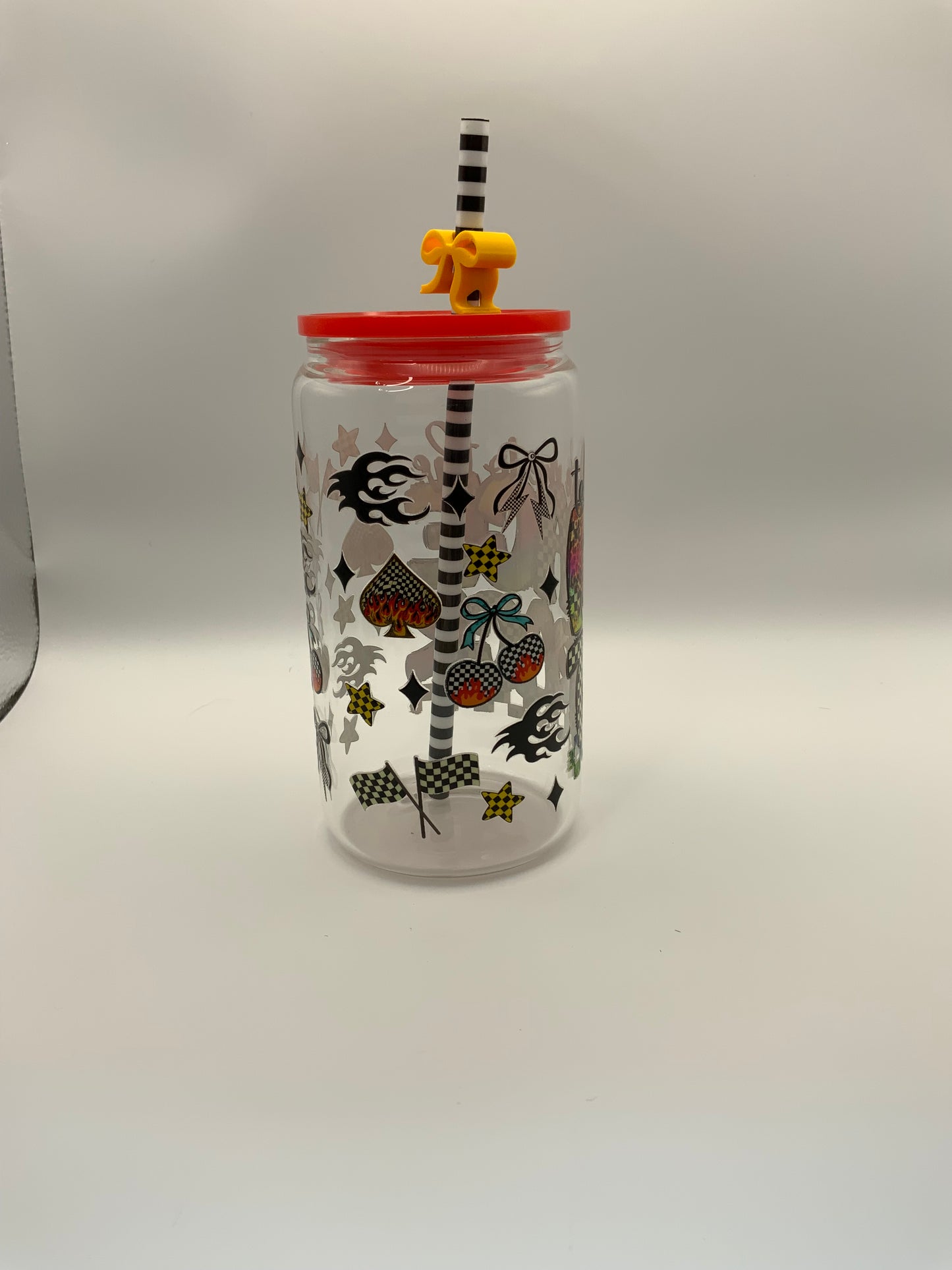 RTS Glass Can {Take Me To The Race Track} 16 oz
