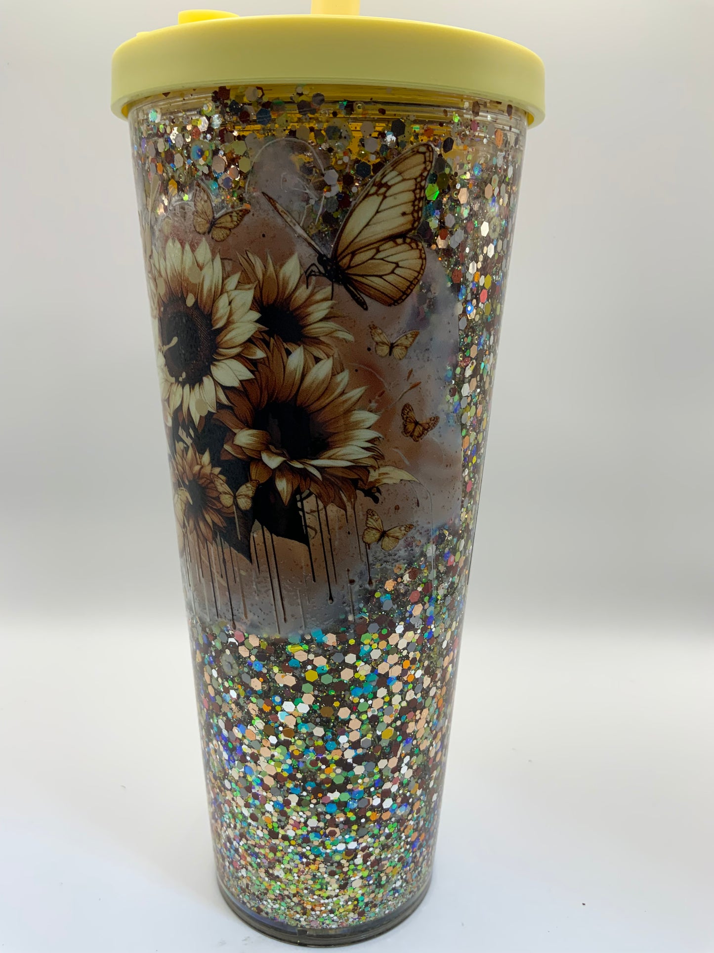 RTS {Cowboy Pooh Acrylic Snow Globe Cup} 16 oz