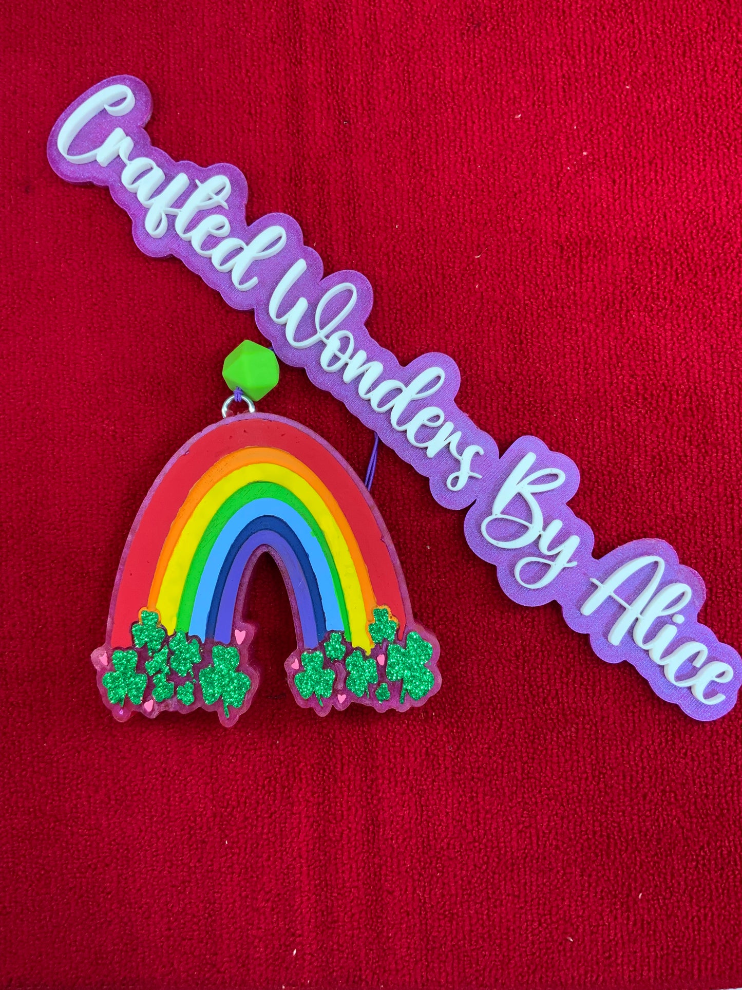 MTO {Rainbow With Shamrocks} Freshie