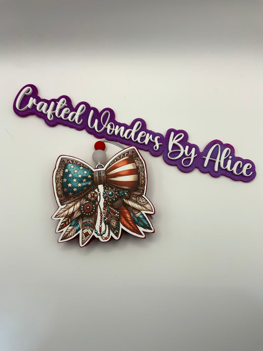 MTO {Bow With Flag And Feathers} Freshie CS