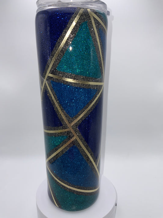 RTS {Blue/Turquoise} 30 oz Skinny