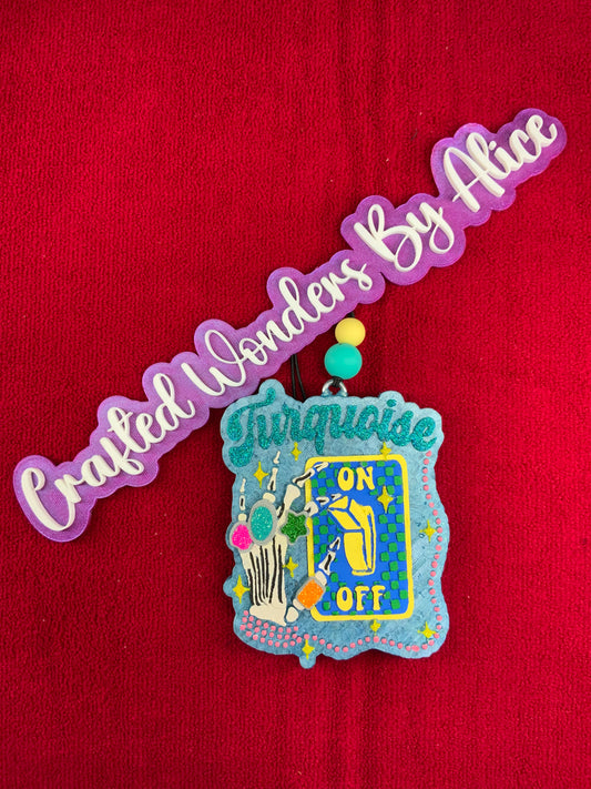 MTO {Turquoise On And Off} Freshie (Copy)