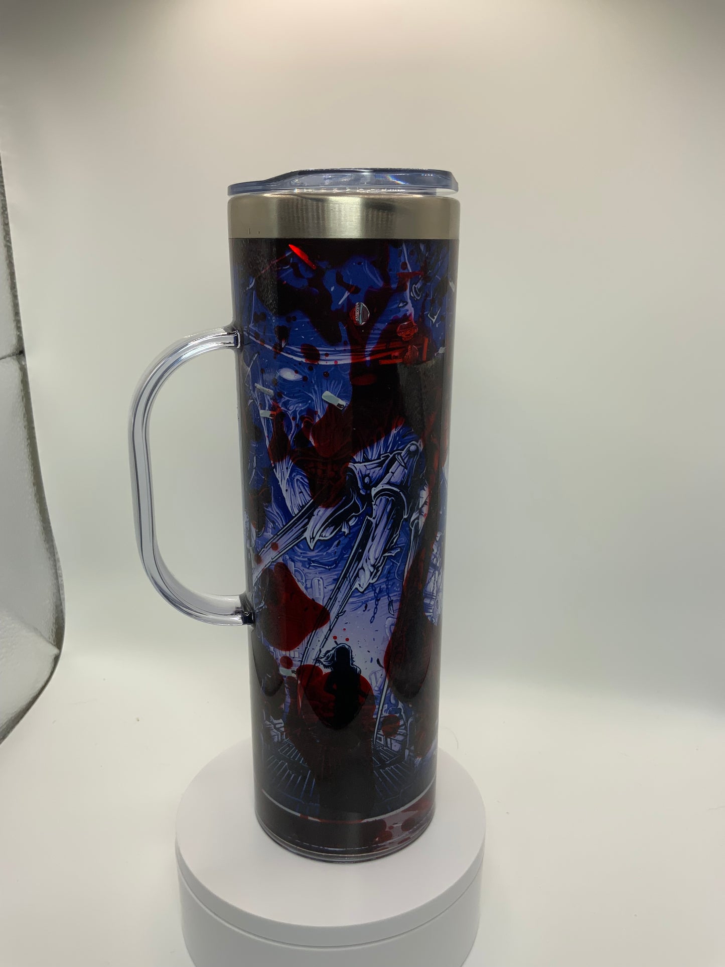 RTS {Freddy, Jason, Hell raiser} 20 oz Stainless Steel Snow Globe Cup