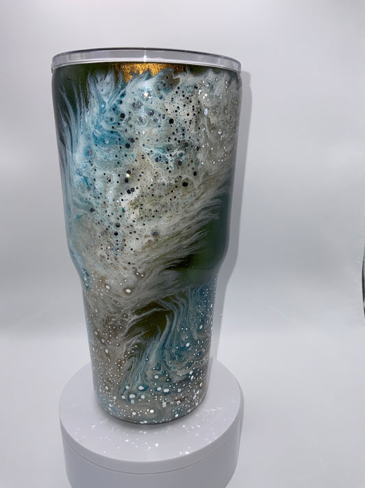 RTS {Blue,Tan & White} 30 oz Curve